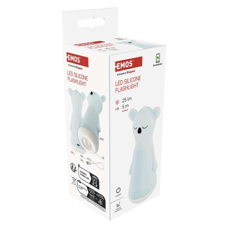 Nabíjacie svietidlo LED s nočným osvetlením P3216, 25 lm, 1200 mAh 10