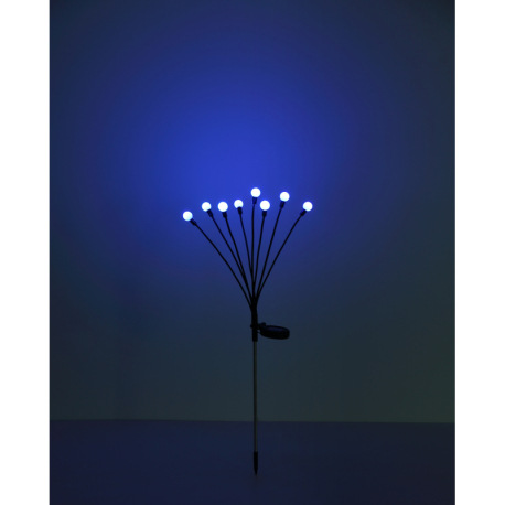 Solárne svietidlo, nerez, plast čierny, plast biely, vypínač, RGB menič farieb, nastaviteľné, vrátan 16