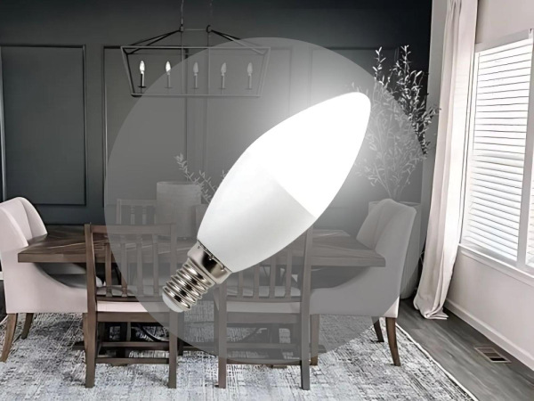 LED žiarovka 8W - C37 / E14 / SMD / 4000K - ZLS724 3