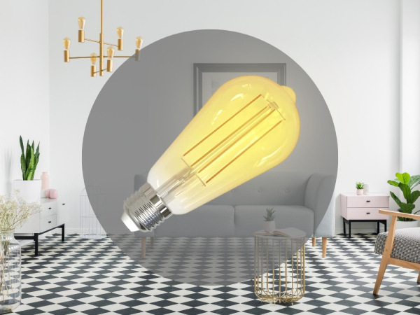 LED žiarovka / filament SLIM 4,5W VINTAGE - ST64 / E27 / 1800K - ZFS101 6