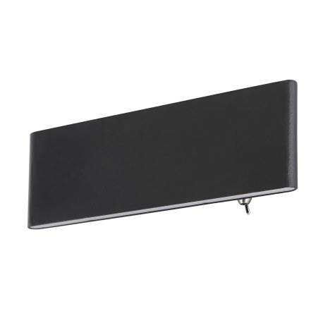 Nástenné svietidlo, hliník čierny, akryl biely, svetlá svietia hore a dole, vypínač, ŠxV: 225x80, H: 6