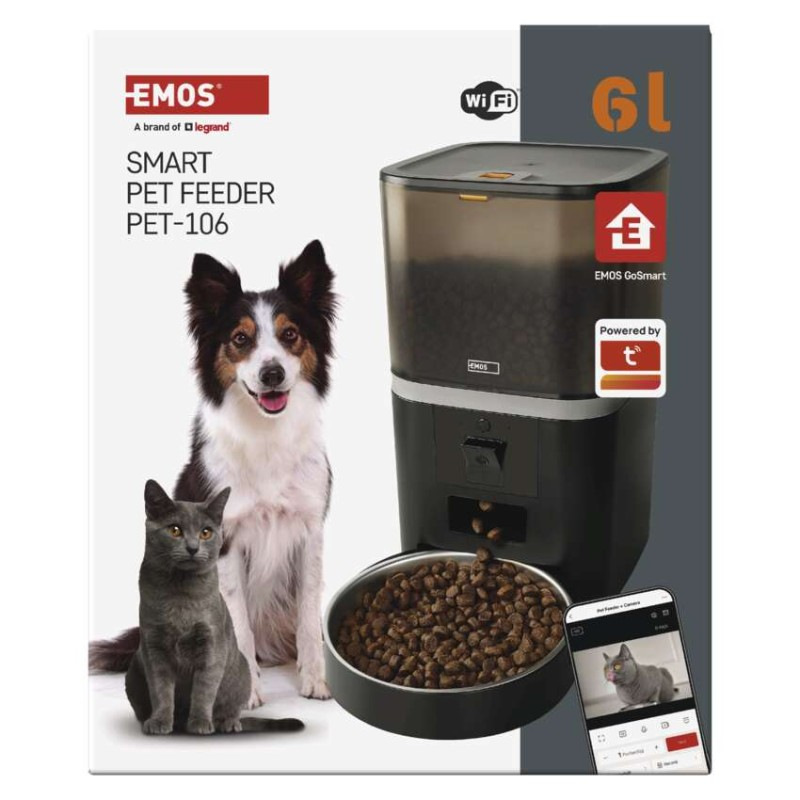 GoSmart dávkovač krmiva Pet Care s kamerou, 6 l, čierny, Wi-Fi 12