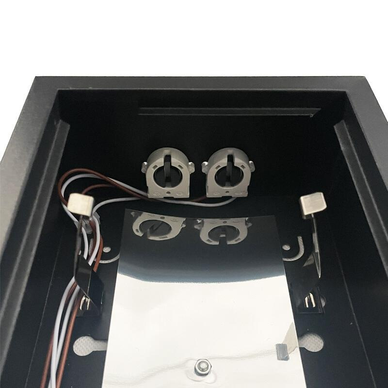 Čierne žiarivkové prisadené svietidlo na 2 x T8 ( 120cm LED trubica ) - TL301B 13