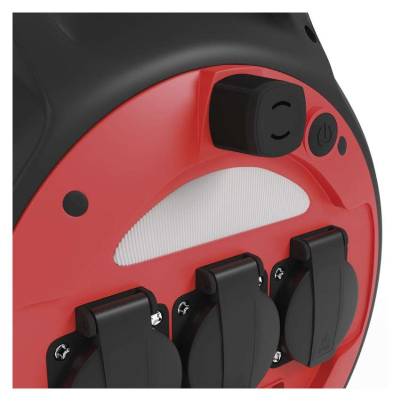 Špeciálny predlžovací kábel na bubne 20 m / 3 zásuvky / PVC / 230 V / 1,5 mm2 14