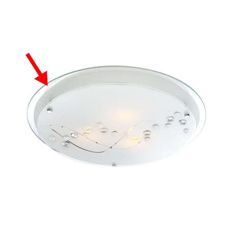 Náhradné sklo pre 48090-3, zrkadlové, 42cm