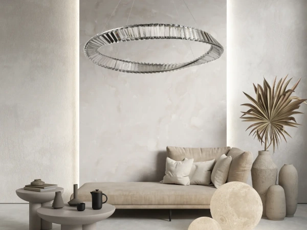 LED krištáľový luster + diaľkový ovládač 50W - J6350/CH 4