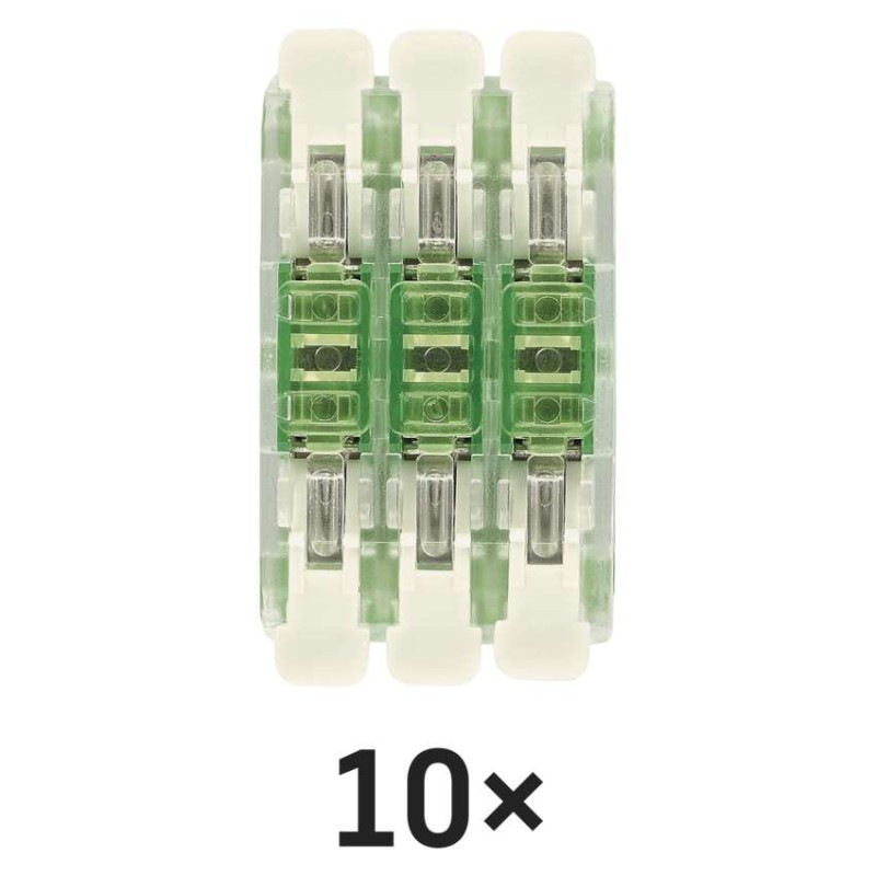 Priama páčková spojovacia svorka 6× 0,2–4 mm2, 10 ks 4