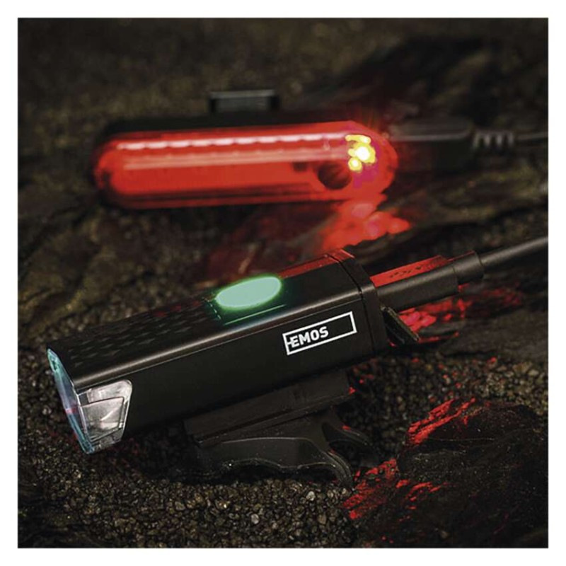 LED predné + zadné nabíjacie svietidlo na bicykel P3923, 90 lm 4