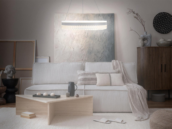 LED luxusné závesné krištáľové svietidlo s diaľkovým ovládačom 80W - TA2302/W 2