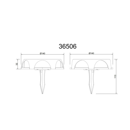 Solárne svietidlo, hliník čierny matný, plast čierny/biely, spínač, batéria CR18650 1200mAh 3,7V, IP 9