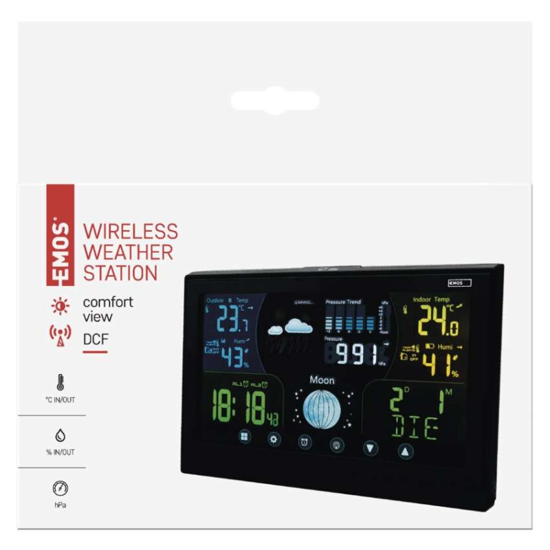 Domáca bezdrôtová meteostanica E6018 12