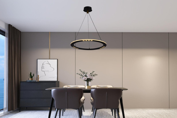 LED závesné svietidlo na lanku + diaľkový ovládač 40W - J7300/B 13