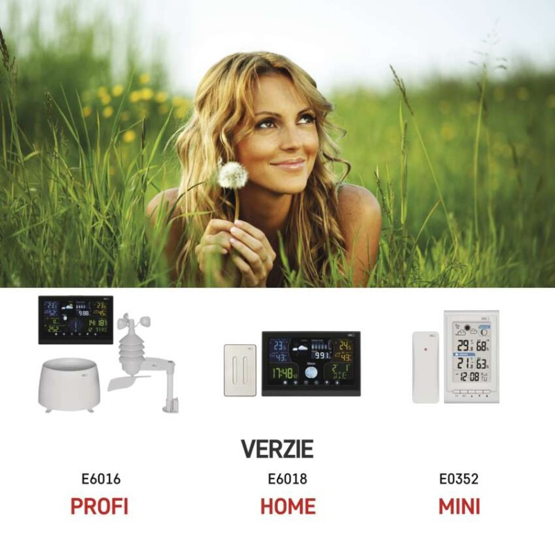 Domáca bezdrôtová meteostanica E6018 5