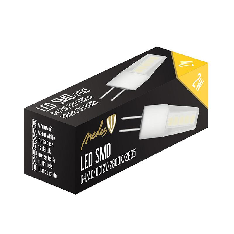 LED žiarovka 2W - G4 / SMD / 2800K - ZLS410 4