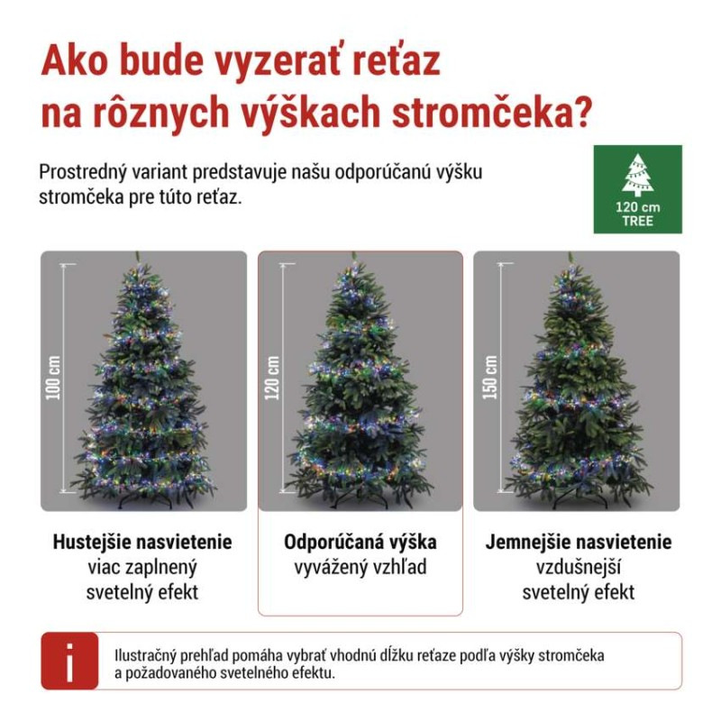 LED nano reťaz na cievke, strieborný, 9,6 m, multicolor, časovač 6