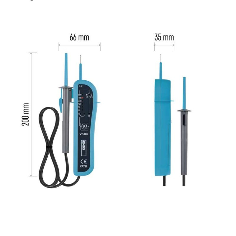 Skúšačka napätia VT-320 11
