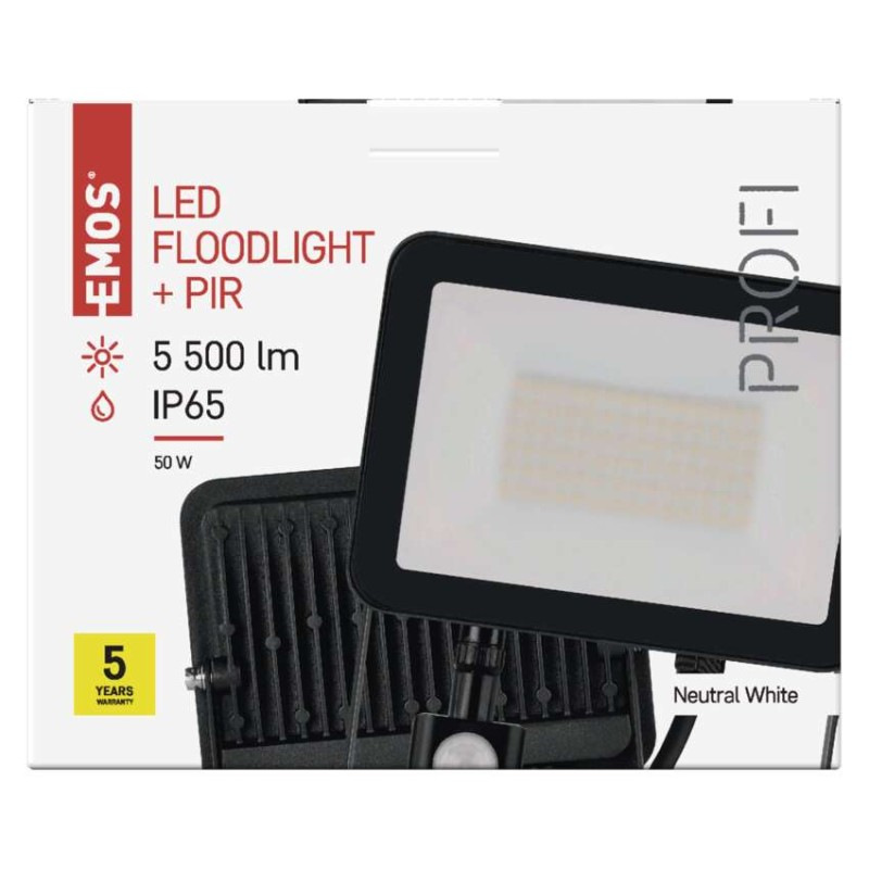 LED reflektor INOVO s pohybovým čidlom, 50W neutrálna biela 9