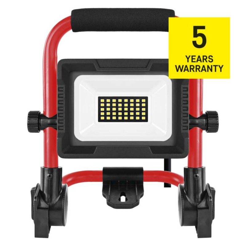 LED reflektor ELION 20W, červeno-čierny, IP65, 3000 lm, neutrálna biela 5