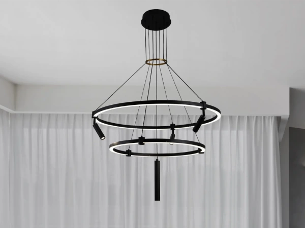 LED závesné svietidlo na lanku + diaľkový ovládač 140W - J7304/B 4