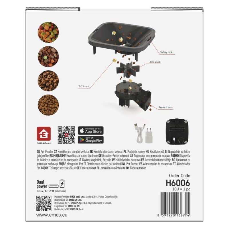 GoSmart dávkovač krmiva Pet Care s kamerou, 6 l, čierny, Wi-Fi 13