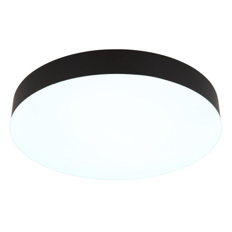 Stropné svietidlo, plast čierny, plast biely, posuvný prepínač, fixácia farieb, ø: 300 mm, V: 45 mm, 14