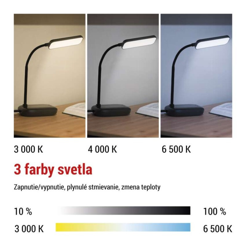 LED stolná lampa MOLLY, čierna 4