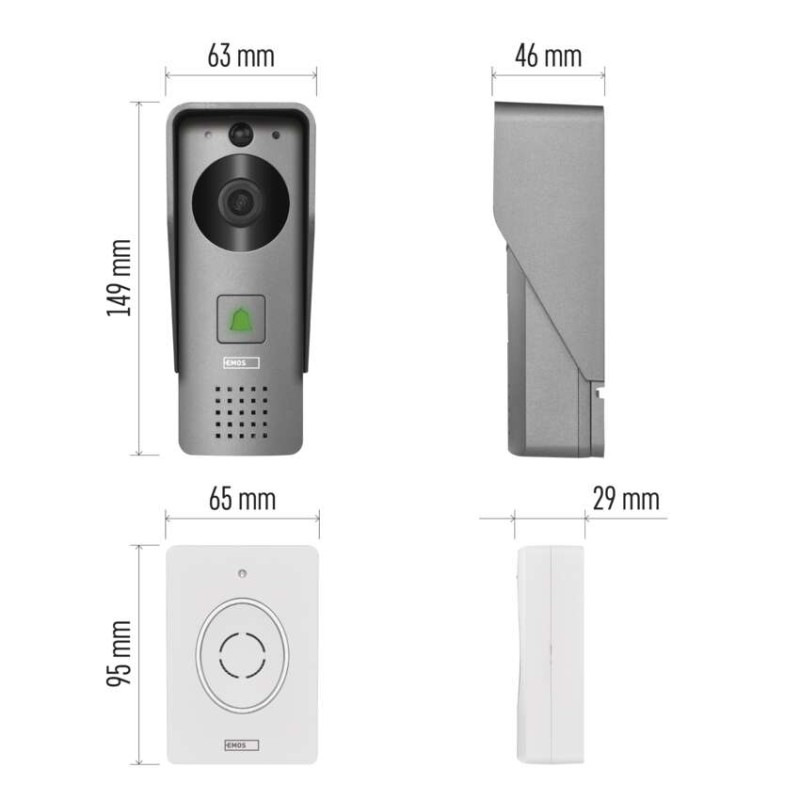 GoSmart Domový bezdrôtový videozvonček IP-09C s WiFi 3