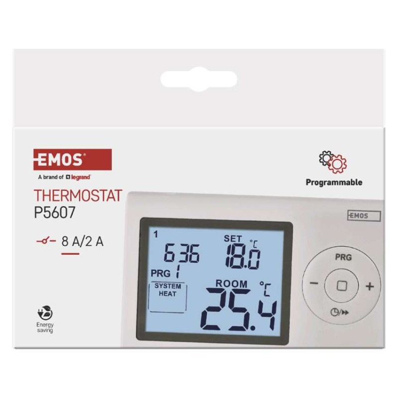 Izbový programovateľný drôtový termostat P5607 8