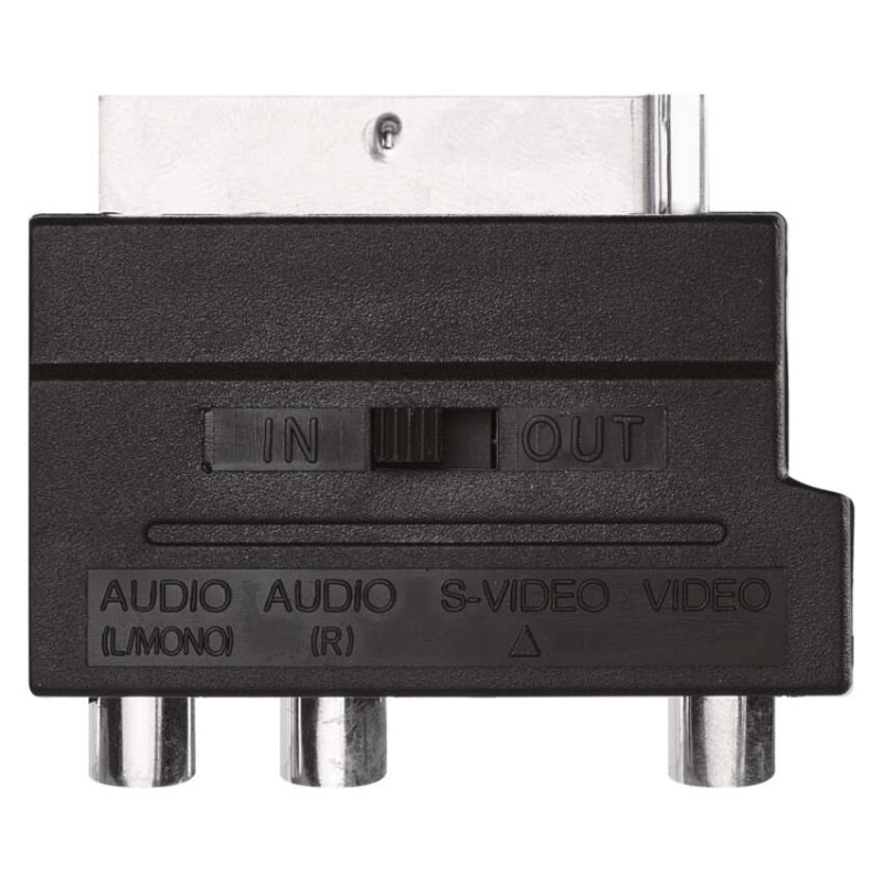 Redukcia SCART na 3× CINCH + SVHS adaptér