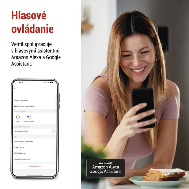 GoSmart Motorizovaný zatvárač ventila voda/plyn P5640S ZigBee 5