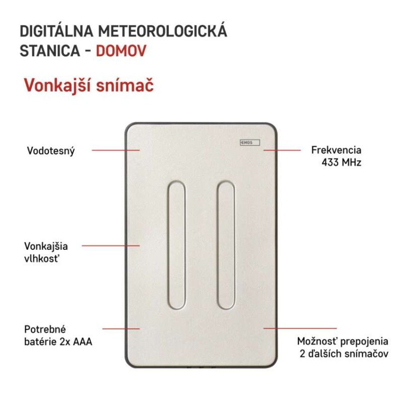 Domáca bezdrôtová meteostanica E6018 4