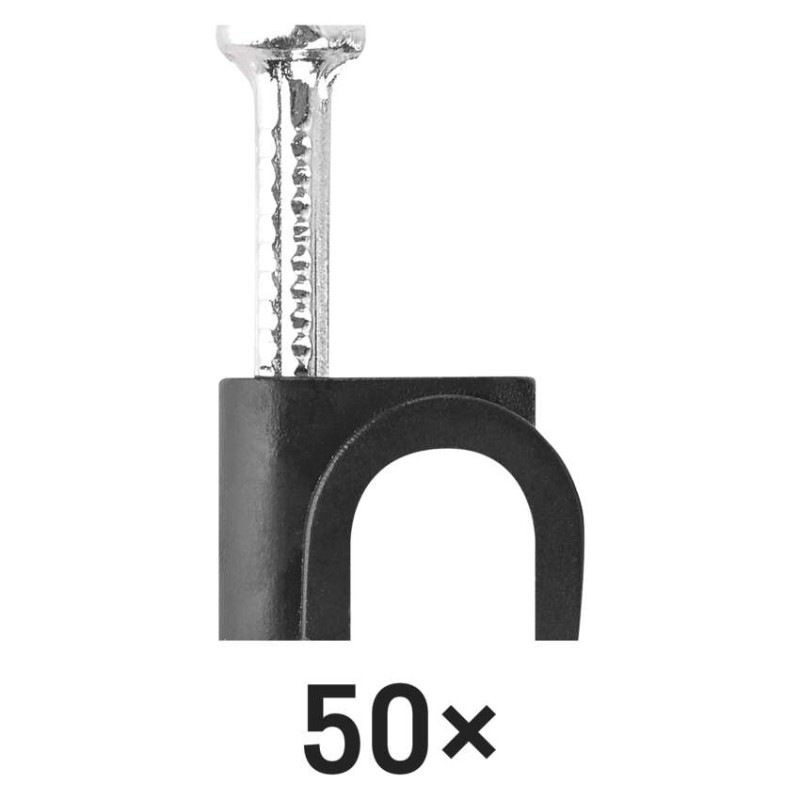 Káblová príchytka 6 mm, čierna, 50 ks 4