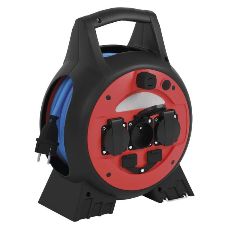 Špeciálny predlžovací kábel na bubne 20 m / 3 zásuvky / PVC / 230 V / 1,5 mm2 9