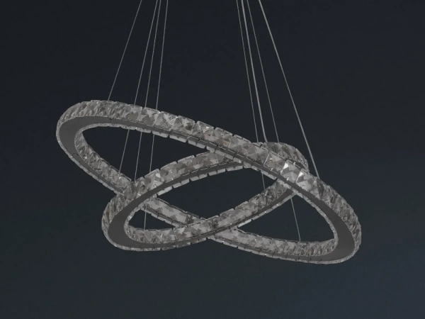 LED luxusné krištáľové svietidlo + diaľkový ovládač 130W - J6353/CH