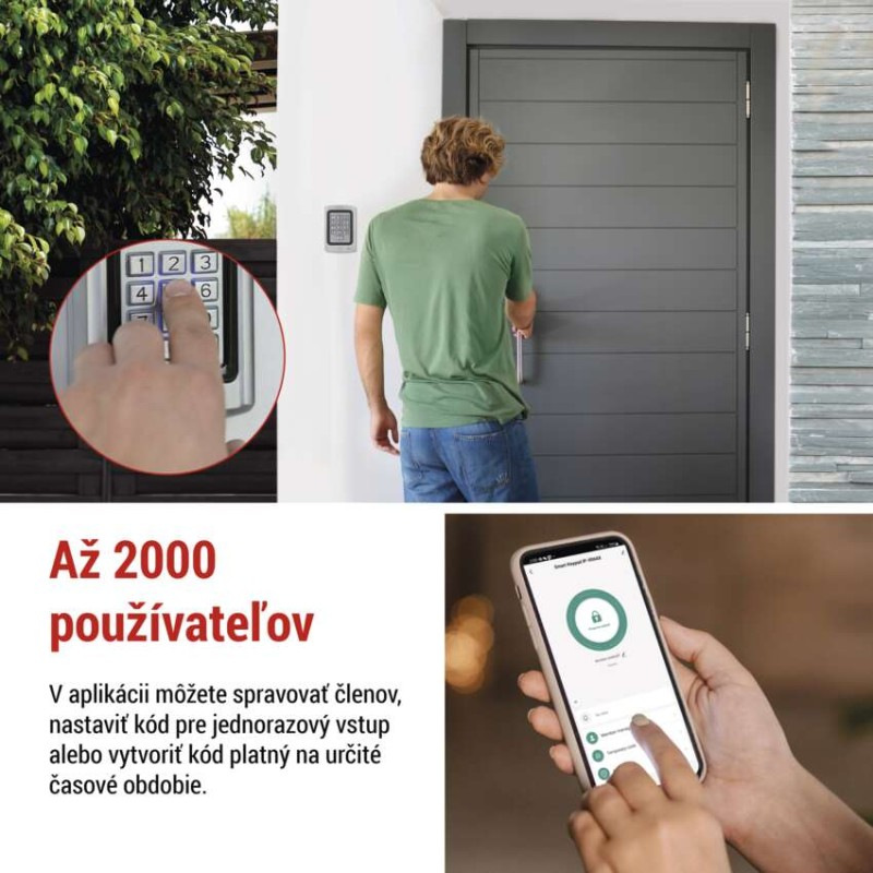 GoSmart Kódová klávesnica IP-006AX, WiFi 3