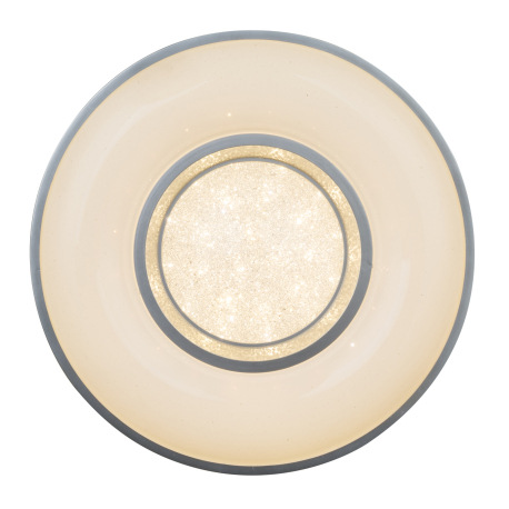 Stropné svietidlo, kov biely, akryl biely, strieborný, Ø410, V:100, vrátane 1xLED 24W 230V, 1340lm, 10