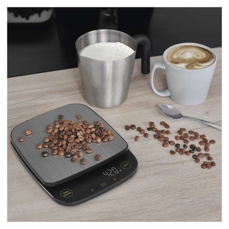 Digitálna kuchynská váha EV029 s časovačom, čierna 2