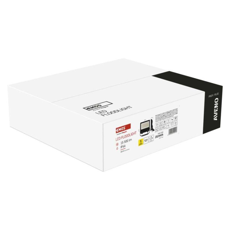 LED reflektor AVENO čierny, 100W neutrálna biela 7