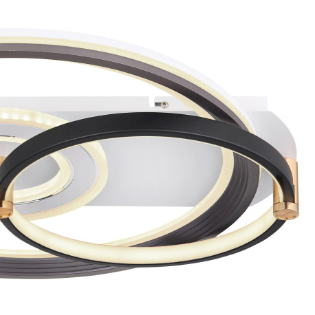 Stropné svietidlo, kov biely, čierny a sivý, akryl opál, stmievateľné, viackrokové ovládanie cez nás 5