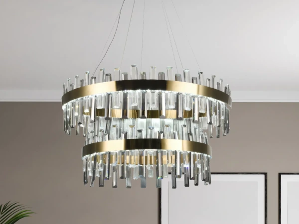 LED krištáľové svietidlo + diaľkový ovládač 190W - J6343/C 7