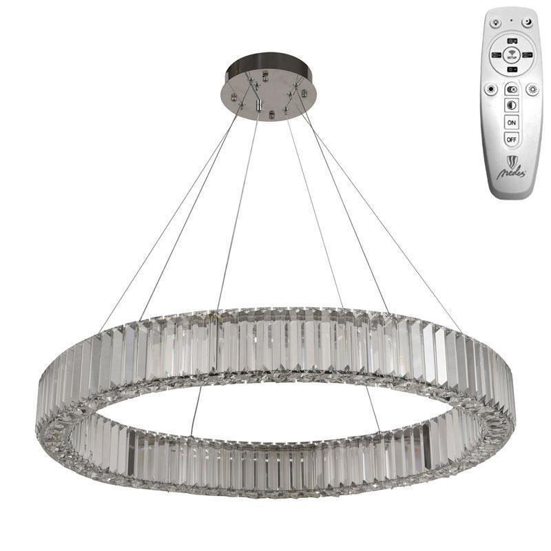 LED krištáľový luster + diaľkový ovládač 50W - J6325/CH 8