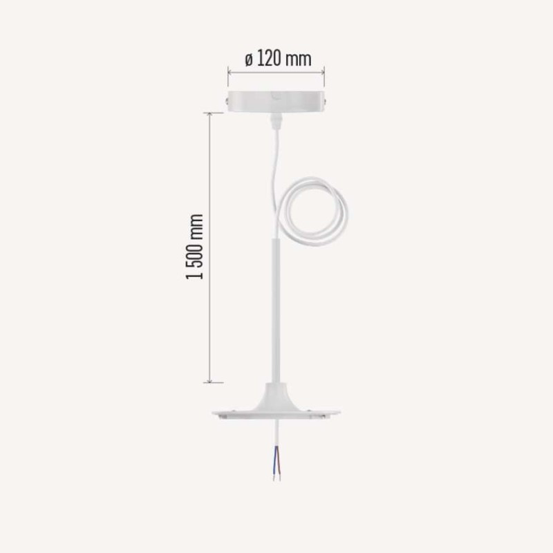 Závesná súprava pre led svietidlá biely 9