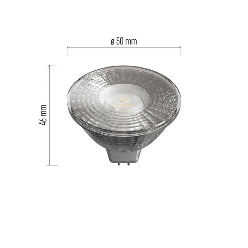 LED žiarovka Classic MR16 / GU5,3 / 4,5 W (31 W) / 380 lm / neutrálna biela