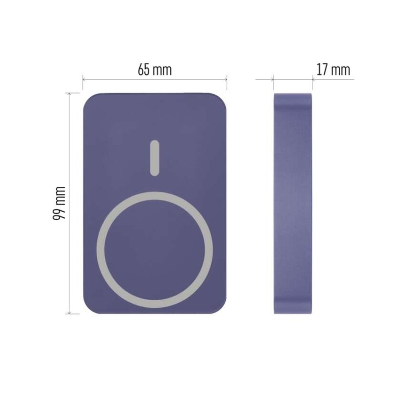 Power bank EMOS WI 1046, 10 000 mAh, 20 W+Wireless, modrá 1