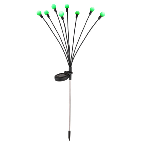 Solárne svietidlo, nerez, plast čierny, plast biely, vypínač, RGB menič farieb, nastaviteľné, vrátan 4