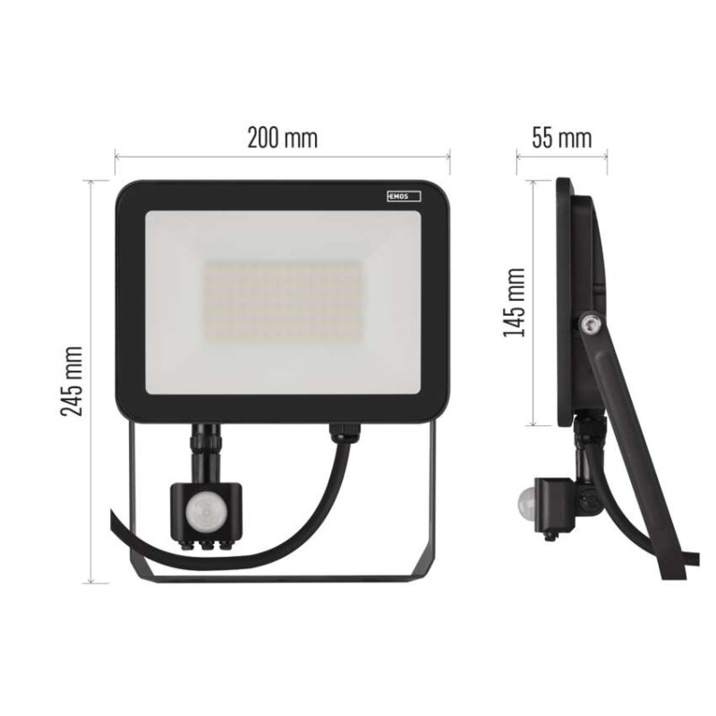 LED reflektor INOVO s pohybovým čidlom, 50W neutrálna biela 4