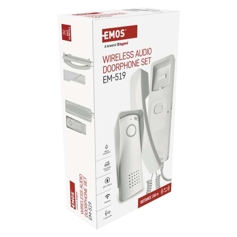 Bezdrôtová sada domáceho audio vrátnika H1088, 1 účastník 11