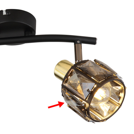 Náhradné sklenené kryštály hnedé, čierne pre 54357-1B, 54357-2B, 54357-3B, 54357-4B, 54357-5B