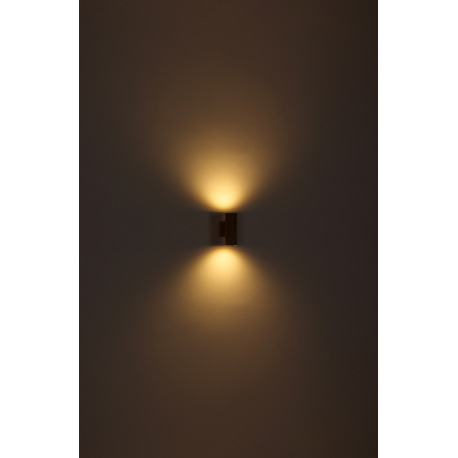 Vonkajšie svietidlo z nehrdzavejúcej ocele, imitácia dreva, sklo číre, vrátane senzora, IP44, ŠxV: 7 4