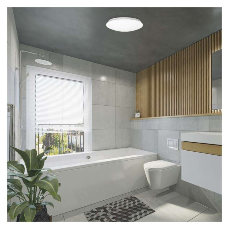 LED stropné svietidlo TIVI, A CLASS, okrúhle biele 11W, IP44, Neutrálna biela 3